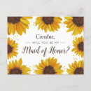 Search for sunflower bridesmaid cards Elegant