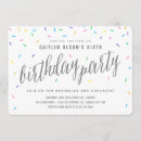 Search for girls cupcake birthday invitations Sprinkles