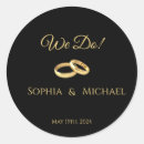Search for gold ring stickers Black
