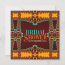 Search for exotic bridal shower invitations Bohemian