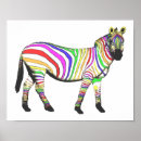 Search for rainbow zebra posters Zebras