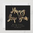 Search for leap year cards Typography