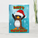 Search for merry christmas penguin postcards Snowflake
