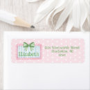 Search for blue gingham return address labels Preppy