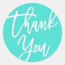 Search for turquoise thank you stickers Elegant