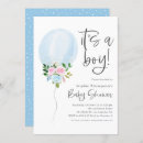 Search for ballons baby shower invitations Watercolor