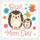 Search for hedgehog square stickers Flowers