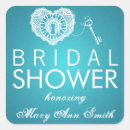 Search for turquoise bridal shower stickers Heart