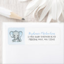 Search for blue elephant return address labels Sweet little peanut