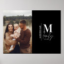 Search for and black monogram posters Elegant
