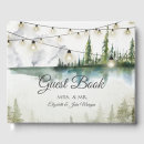 Search for mountain wedding guest books Pine tree