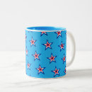 Search for red white blue stars mugs Cute