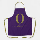 Search for purple and gold aprons Stylish