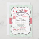 Search for mint bridal shower invitations Birds