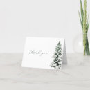 Search for pine tree thank you cards Green