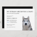 Search for black white dog invitations Gender neutral