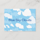 Search for blue cloud business cards Minimalist