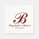 Search for burgundy napkins Engagement