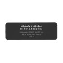 Search for dark gray return address labels Classic