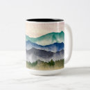 Search for mountain painting mugs Blue