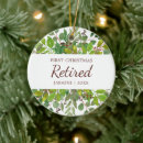Search for retired nurse christmas tree decorations Female retiree