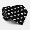 Search for fleur de lis ties Black and white