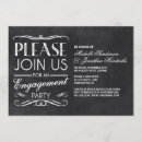 Search for chalkboard engagement party invitations Typography