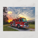 Search for fire engine postcards Rescue