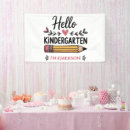 Search for kindergarten banners First day of school