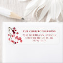 Search for winter berry return address labels Watercolor