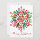 Search for mandala christmas cards Green