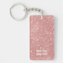 Search for faux glitter key rings Gold
