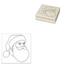 Search for face rubber stamps Father christmas