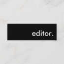 Search for editor business cards Journalist