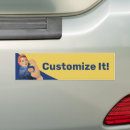Search for rosie the riveter bumper stickers Vintage