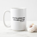 Search for god is within her mugs Bible