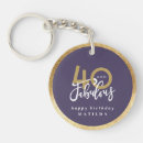 Search for 40th birthday key rings Elegant