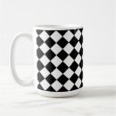 Search for black and white diamond mugs Pattern