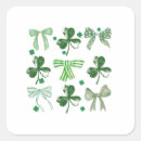 Search for green four leaf clover stickers St patrick's day