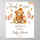 Search for pink baby shower welcome signs posters We can bearly wait