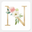 Search for monogram letter n stickers Elegant