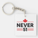 Search for canada patriotic key rings 51st state