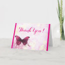 Search for fancy thank you cards Butterfly