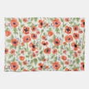 Search for red poppy tea towels Floral pattern