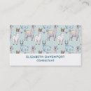 Search for llama business cards Cute
