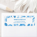 Search for sea shells return address labels Watercolor