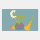 Search for witches rectangle stickers Spooky