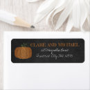 Search for orange and black return address labels Halloween