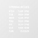 Search for store hours window decals Beauty salon