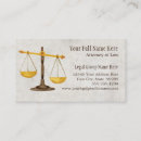 Search for legal business cards Attorney at law